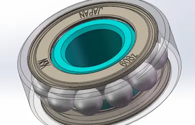 608z轴承solidworks模型