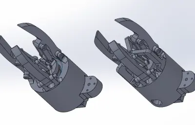 紧凑型三爪夹持器设计