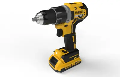 DeWALT DCD791手电钻stp三维模型