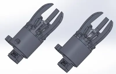 紧凑型三爪夹持器设计