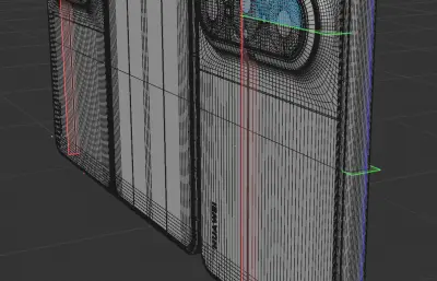 HUAWEI华为Pura X Max手机C4D,KEYSHOT模型