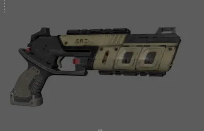 高科技科幻手枪 游戏枪械 赛博朋克手枪