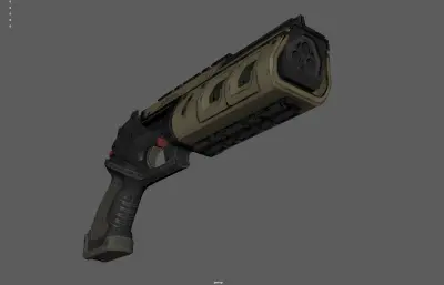 高科技科幻手枪 游戏枪械 赛博朋克手枪