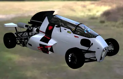 高精度Hot Wheels 2JetZ 2.0 风火轮赛车3D模型