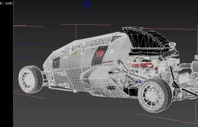 高精度Hot Wheels 2JetZ 2.0 风火轮赛车3D模型