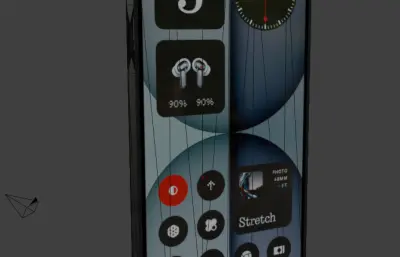 Nothing Phone 4a手机glb模型