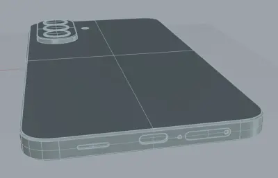 三星a57手机外观3D模型