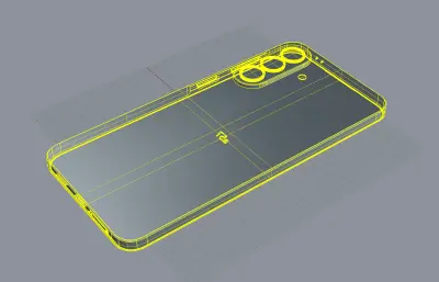 三星a57手机外观3D模型