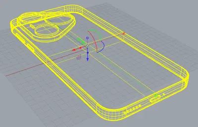 华为P90 Pro手机外观rhino模型