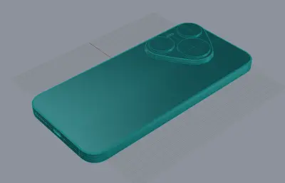 华为P90 Pro手机外观rhino模型