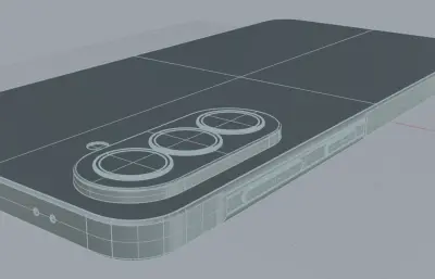 三星a57手机外观3D模型