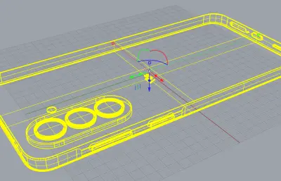 三星a57手机外观3D模型