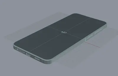 三星a57手机外观3D模型