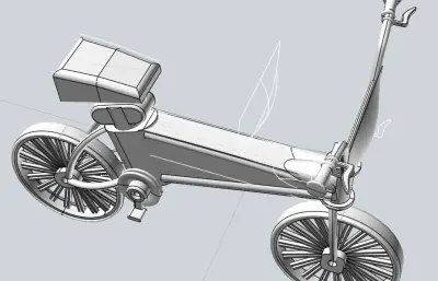 便捷电动自行车stp模型