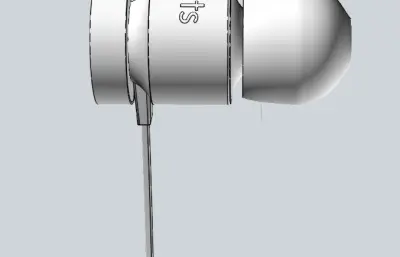 单个造型耳机模型
