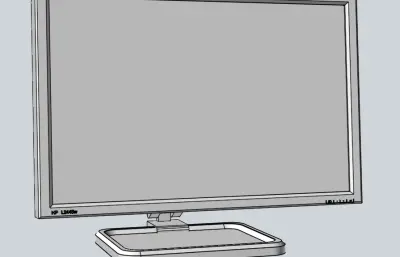 电脑显示器stp模型