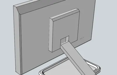 电脑显示器stp模型