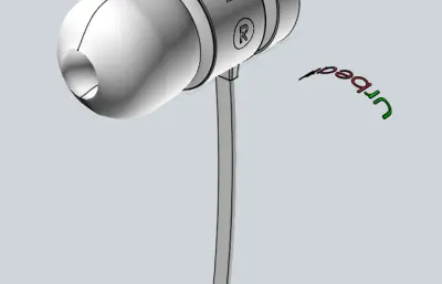 单个造型耳机模型