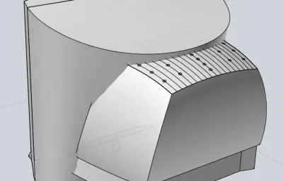 老款电脑显示器模型