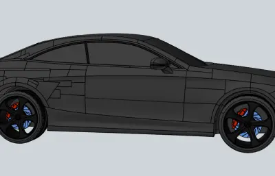 奔驰c260L汽车stp模型