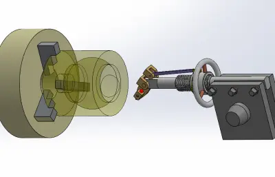 内部球体车削机构