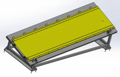 钢板放置定位平台