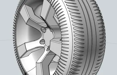 汽车车轮stp模型