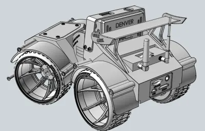 四驱智能化小车stp模型