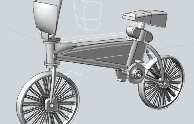 便捷电动自行车stp模型