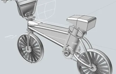 便捷电动自行车stp模型