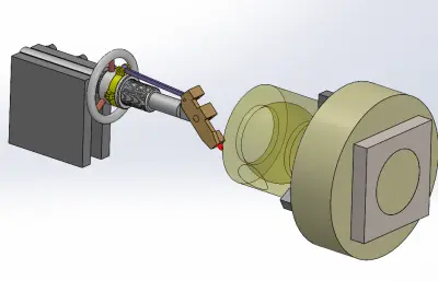 内部球体车削机构