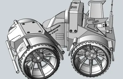 四驱智能化小车stp模型