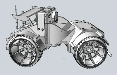 四驱智能化小车stp模型