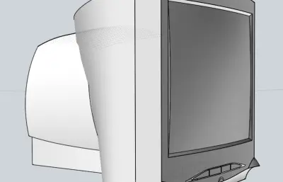 老款电脑显示器模型