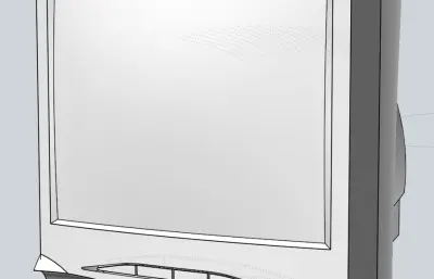 老款电脑显示器模型