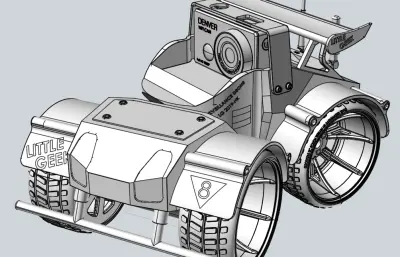 四驱智能化小车stp模型