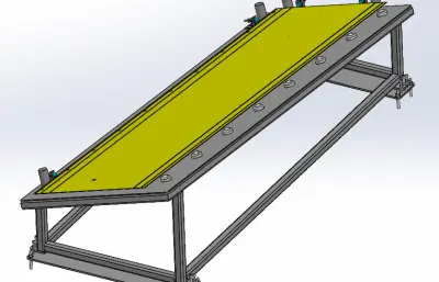 钢板放置定位平台