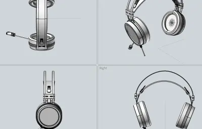 头戴式造型耳机