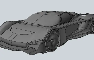 特色跑车stp模型