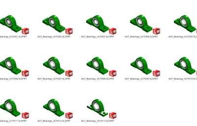 uc系列轴承sldprt格式模型
