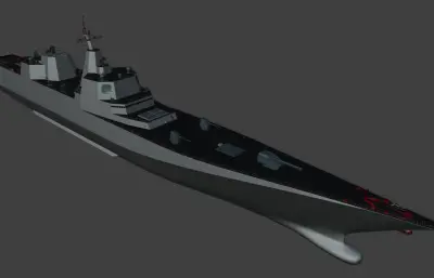 美国海军特朗普级战列舰,max,blender,fbx,stl,obj,glb等多种格式