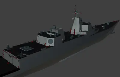 美国海军特朗普级战列舰,max,blender,fbx,stl,obj,glb等多种格式