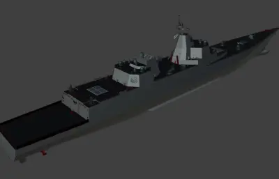 美国海军特朗普级战列舰,max,blender,fbx,stl,obj,glb等多种格式