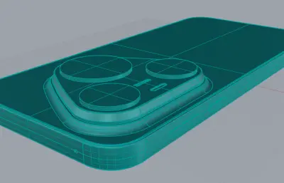 华为Pura 90 Pro Max手机外观rhino模型