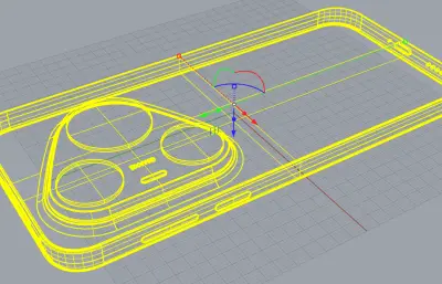 华为Pura 90 Pro Max手机外观rhino模型