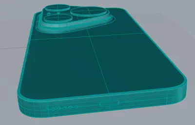 华为Pura 90 Pro Max手机外观rhino模型