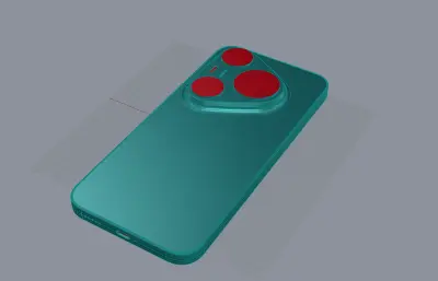 华为Pura 90 Pro Max手机外观rhino模型