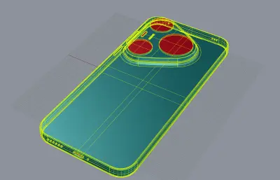 华为Pura 90 Pro Max手机外观rhino模型