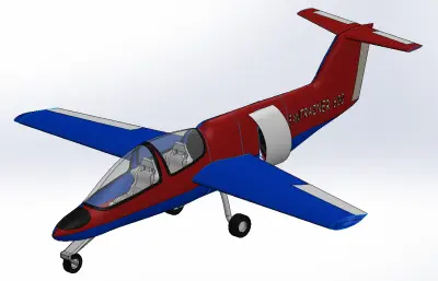 小型飞机solidworks模型