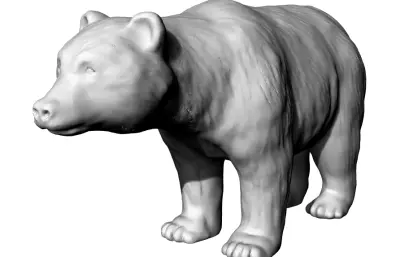 北极熊stl三维模型
